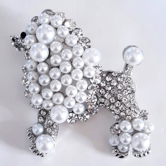 Kenneth Jay Lane Jewelry - Vintage Poodle Brooch
